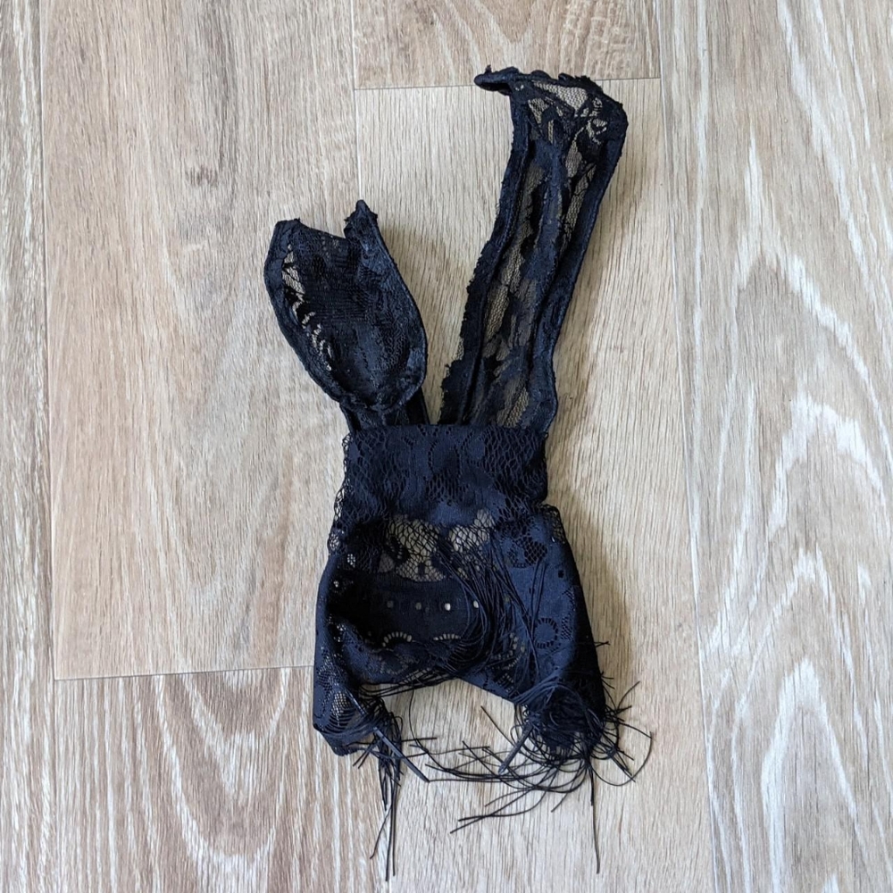 Lace bunny ears